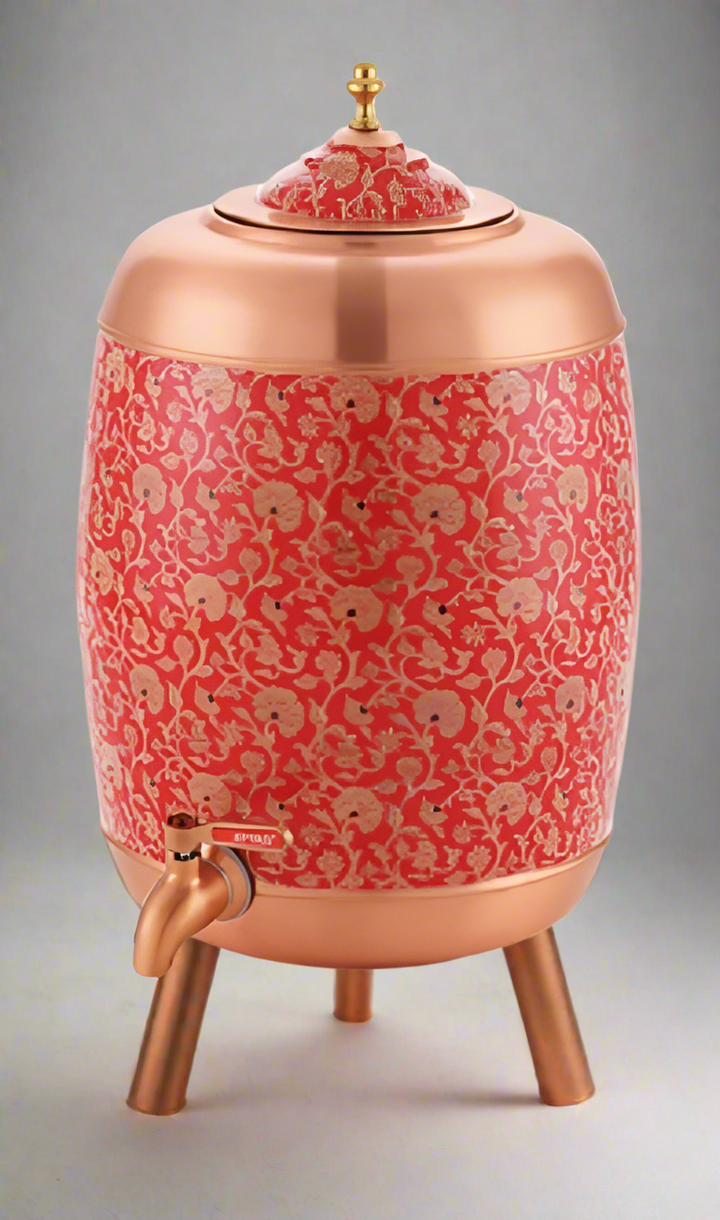 Attro Redpiness Pure Copper Water Dispenser | Traditional Copper Pot