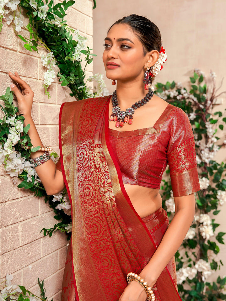 Vibrant color luxurious fabric exclusive attire crafted for elegance and style.