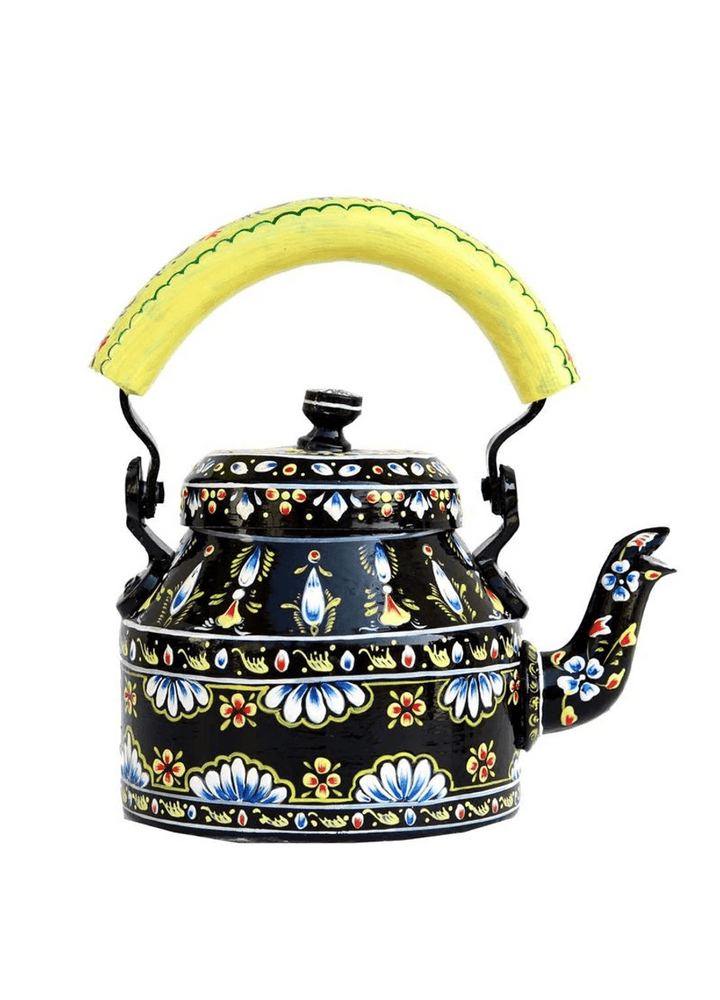 Elegant Handpainted Tea Kettle | Artistic 1L Tableware Piece