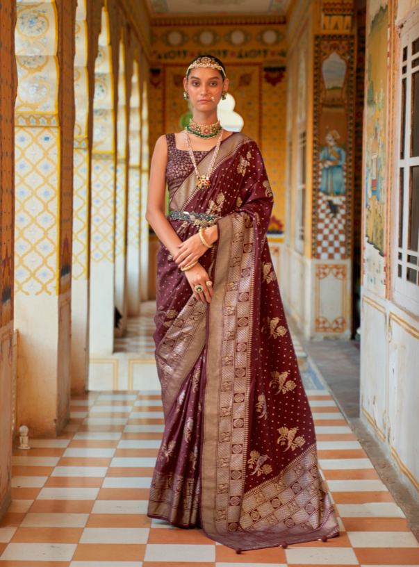Elegant Smooth Silk Saree with | A Captivating Traditional Ensemble