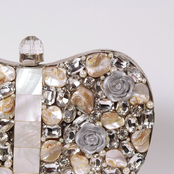 Seher Embellished Brass Clutch | Handcrafted Gold Glamour Accessory