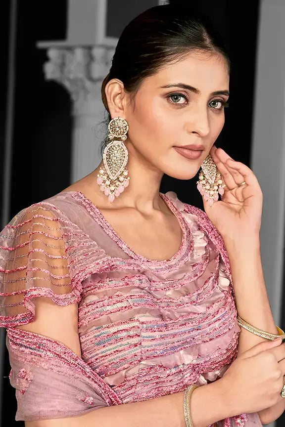 Soft Net Lehenga Choli for Events

