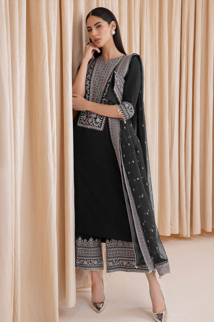 Stunning Black Georgette  Salwar Kameez Palazzo Style | Heavy Dupatta Work