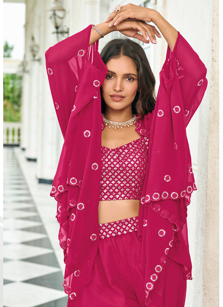 Stylish pink lehenga for women