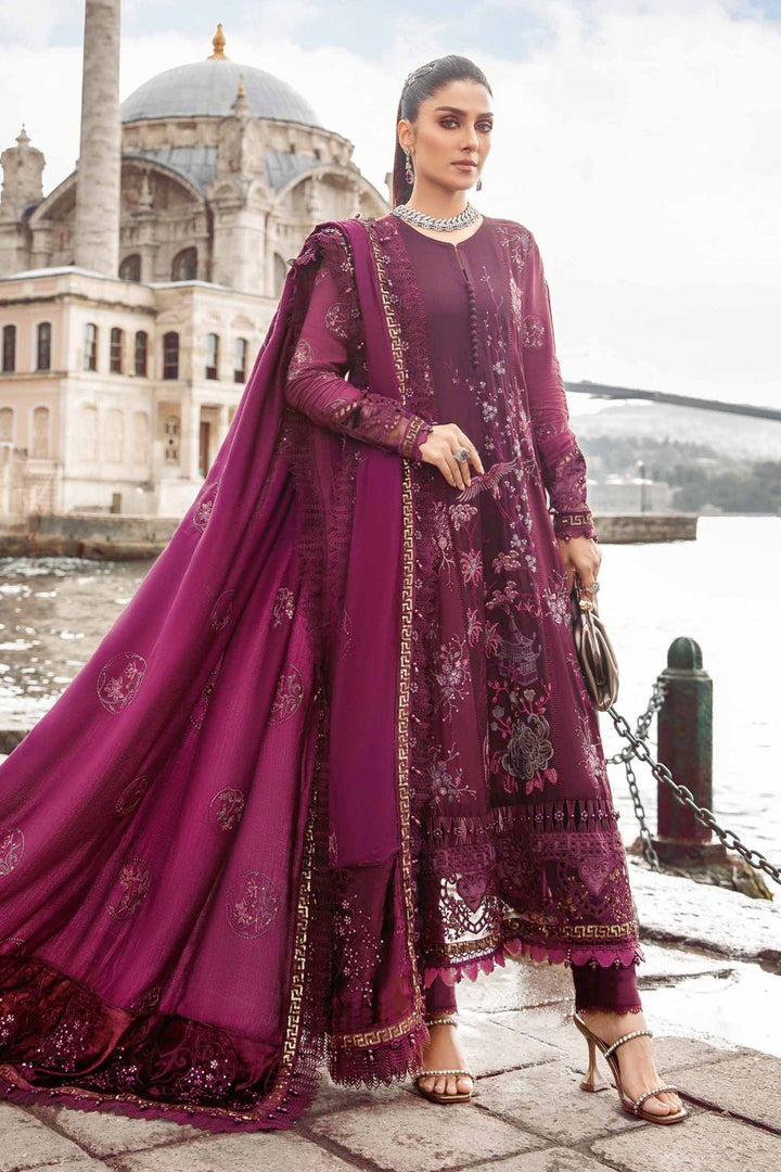 Stylish Maroon Organza Kameez & Salwar | Highlighting a Gorgeous Dupatta