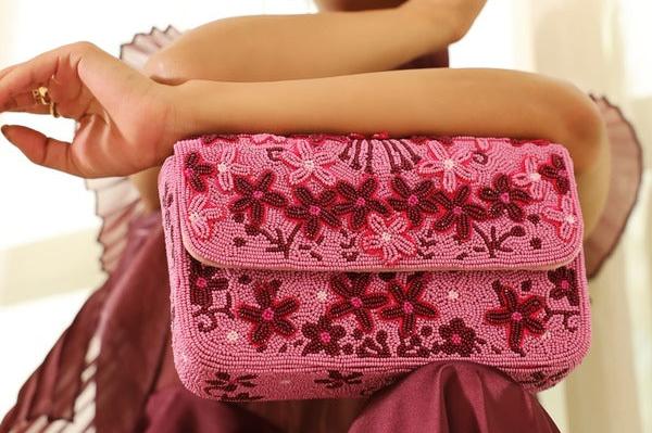 Orchid Baguette Bag with Handle | High-End Fashion Accessory