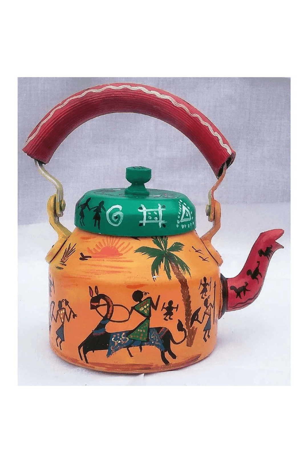 Elegant Handpainted Tea Kettle | 1L Decorative Home Decor Unique Gift