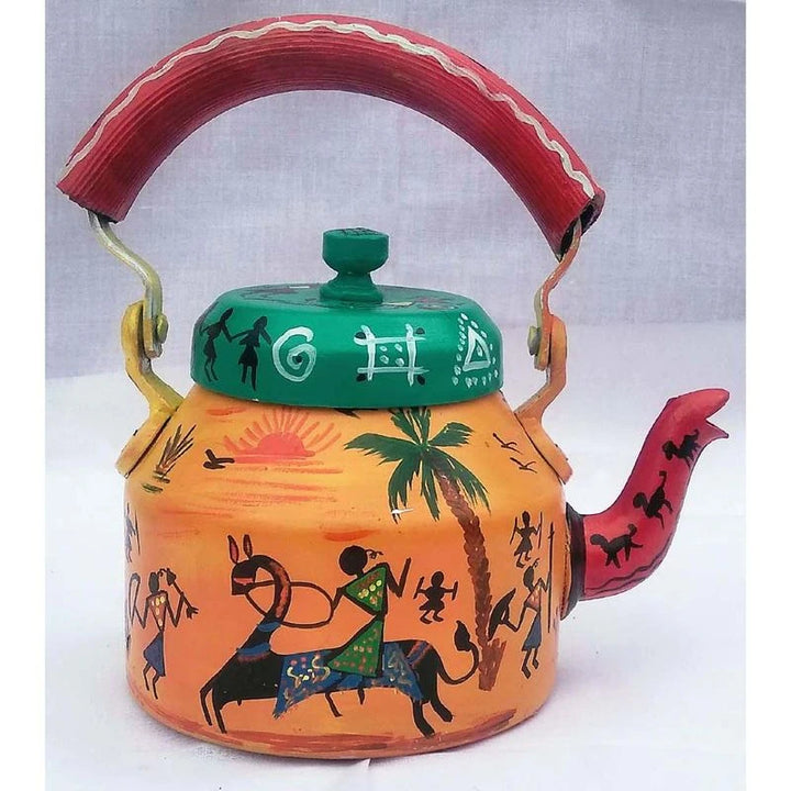 Elegant Handpainted Tea Kettle | 1L Decorative Home Decor Unique Gift