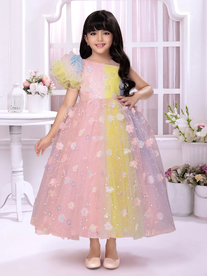 Trendy Kids Anarkali Gown |  Net Dress for Weddings