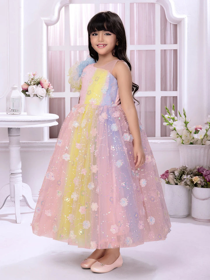 Trendy Kids Anarkali Gown |  Net Dress for Weddings