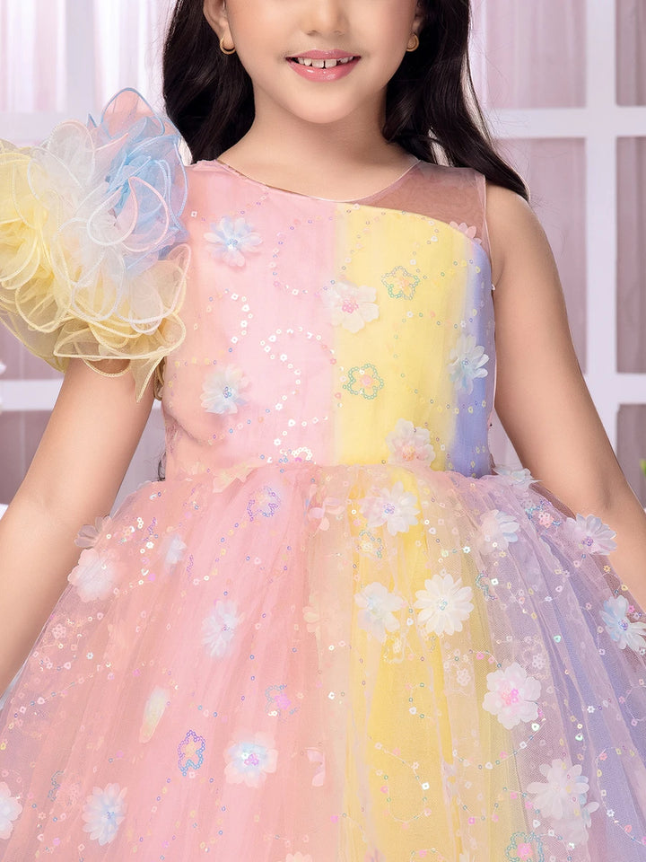 Trendy Kids Anarkali Gown |  Net Dress for Weddings