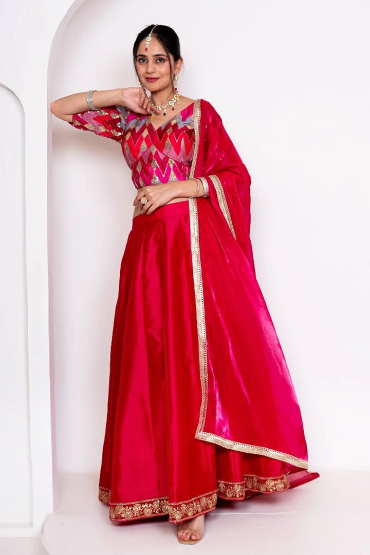 Maroon Amaira Lehenga Set