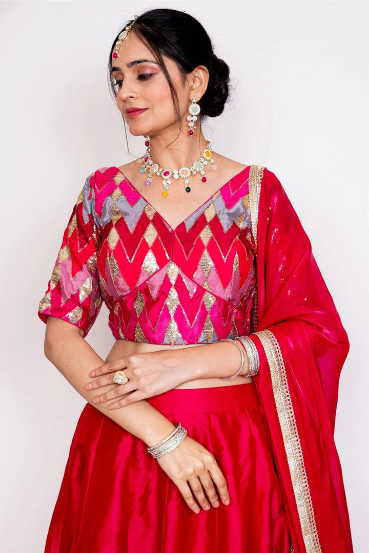 Maroon Amaira Lehenga Set