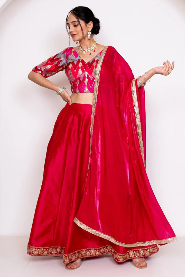 Maroon Amaira Lehenga Set