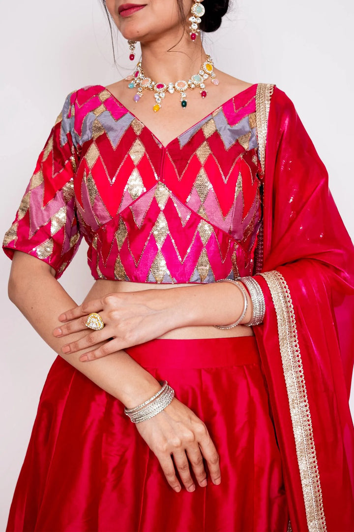 Maroon Amaira Lehenga Set