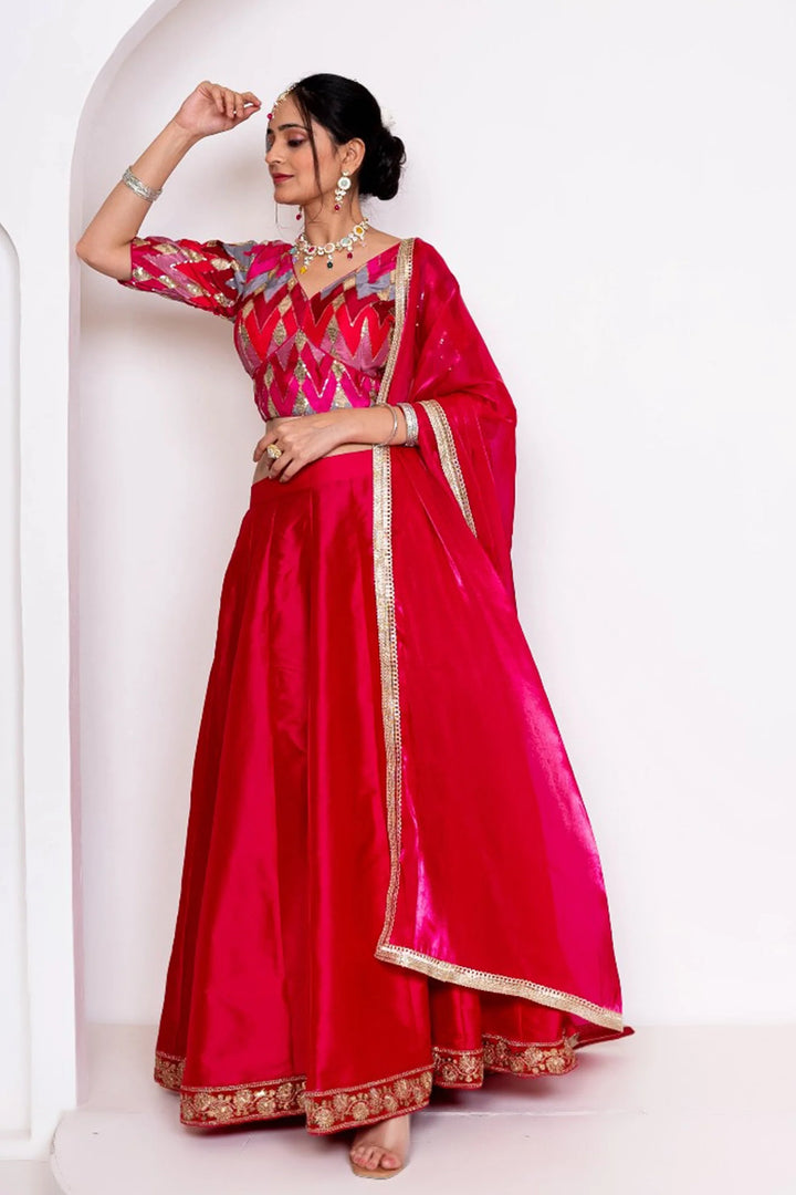 Maroon Amaira Lehenga Set