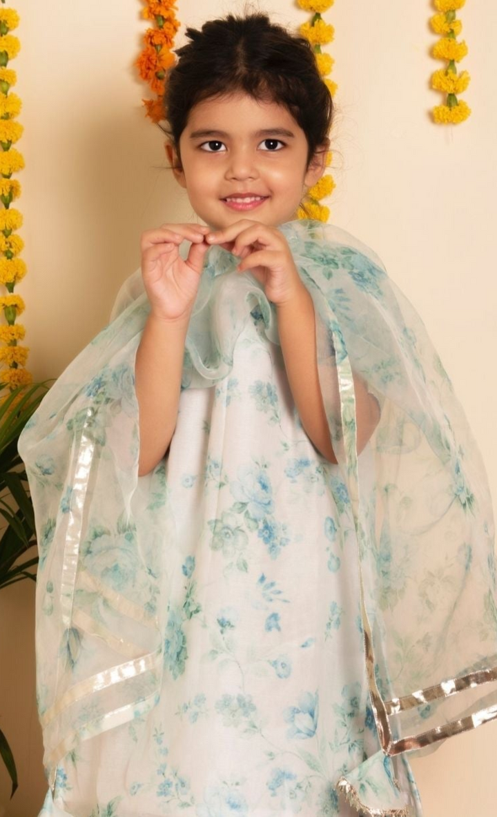 Bachpan Elegant and Playful | Falak Chandheri Kurta Plazo Set for Girls