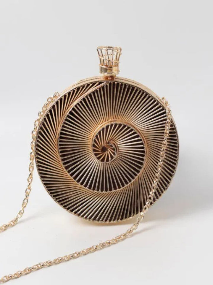 Isha Intricate Brass Wirework Clutch | Detailed Brass Design Handbag