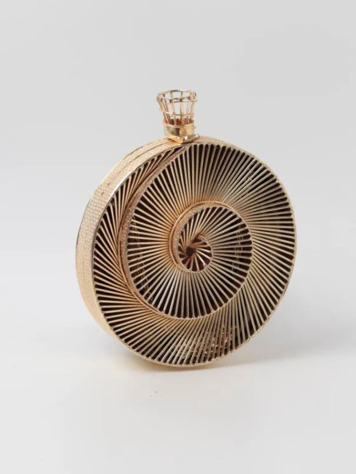 Isha Intricate Brass Wirework Clutch | Detailed Brass Design Handbag