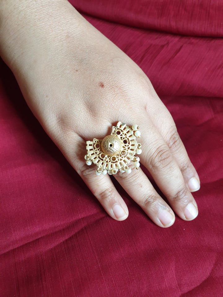 Vintage-Inspired Boho Art Deco Solitaire Ring | Sterling Jewelry Piece