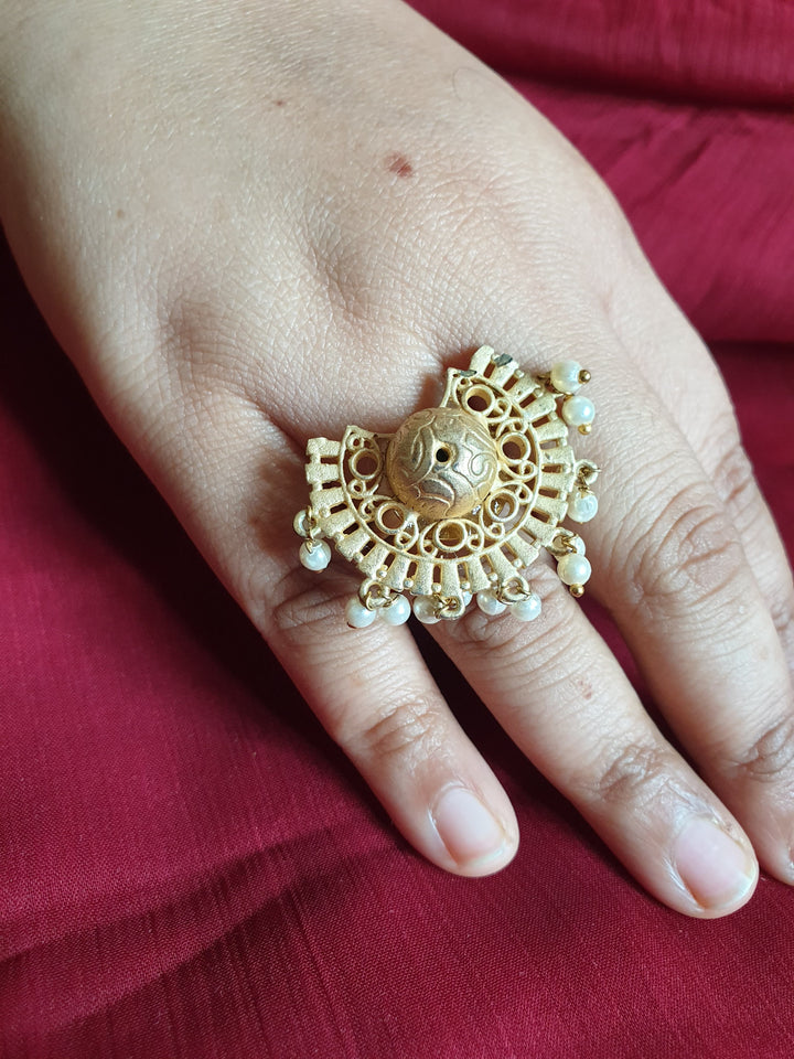 Vintage-Inspired Boho Art Deco Solitaire Ring | Sterling Jewelry Piece