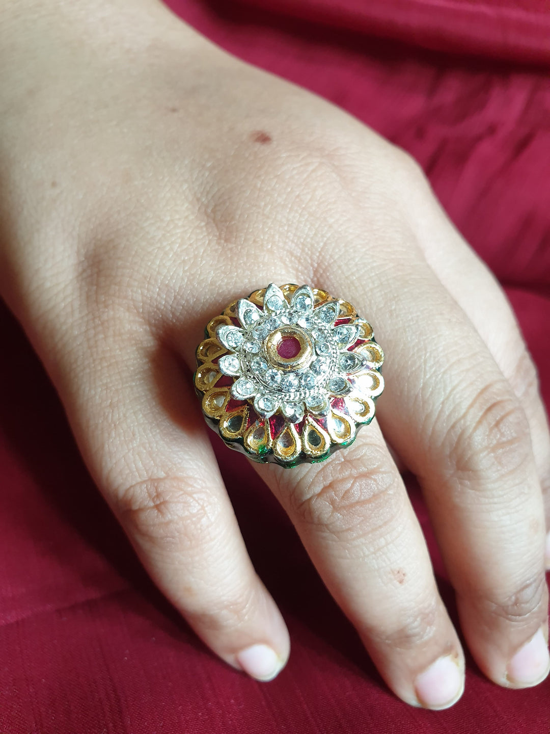 Vintage-Inspired Bohemian Statement Ring | Unique Ethnic Artisan Jewelry