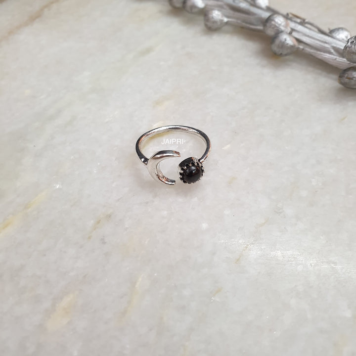 Garnet Stone | Freesize Handmade Ring Signature Design