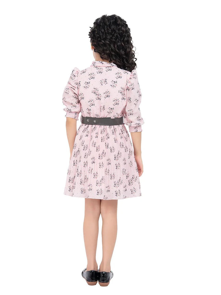 Kids Green Dress | Fashionable Synthetic Frock for Special Events