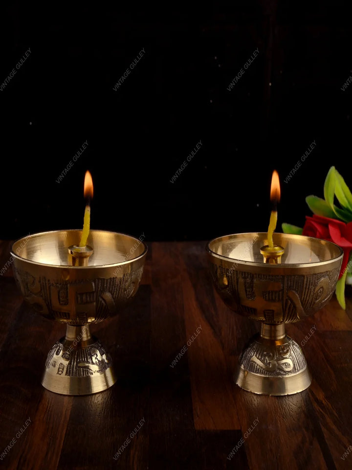 Brass Religious Diya | Handcrafted Eco-Friendly Home Decoration Piece