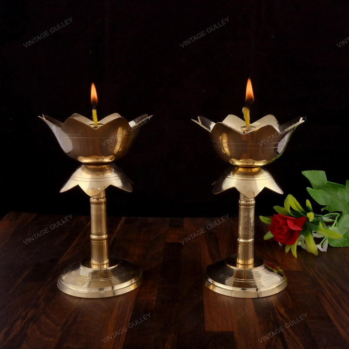 Brass Diya | Handcrafted Decorative Oil Lamp for Special Occasions
