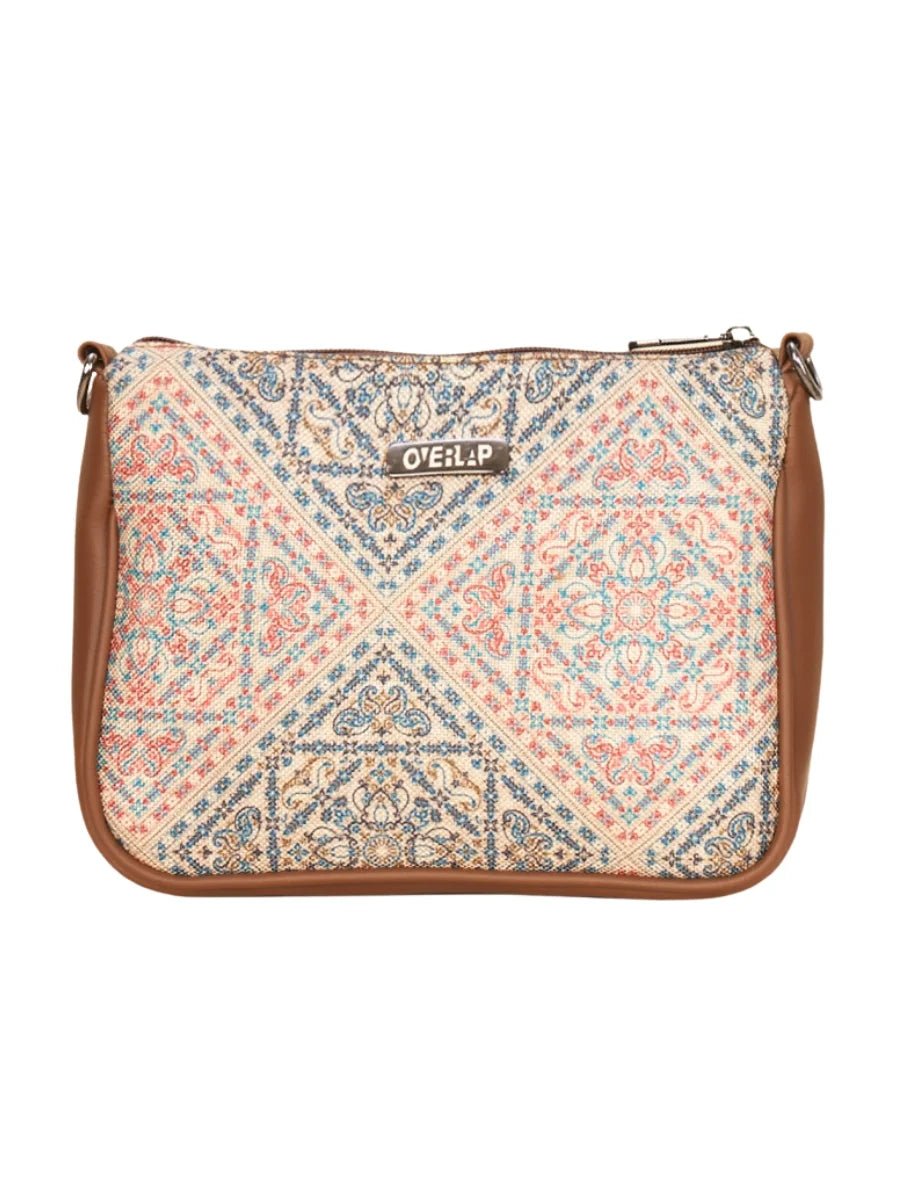Artistic Multicolour Jute Crossbody Bag | Boho Chic Design for Urban Adventurers - Tulip 001