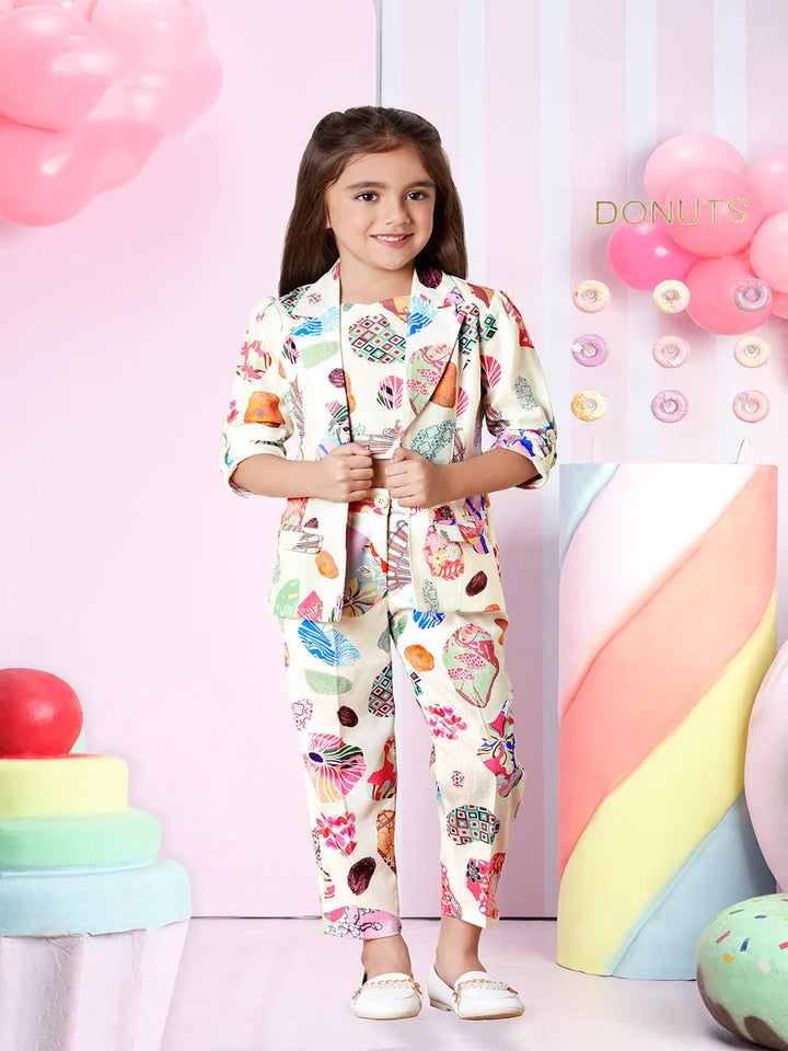 Soft Linen Pant Set | Comfortable Cream Kids Casual Outfit