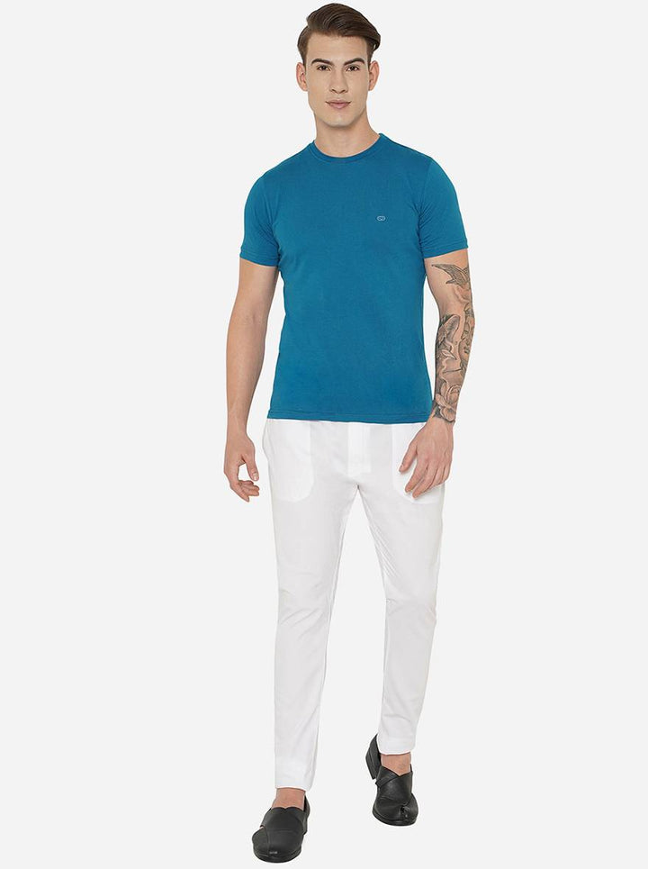 Enjoy the soft feel of our cotton blend Aligadhi trousers, perfect for enhancing your ethnic outfits.