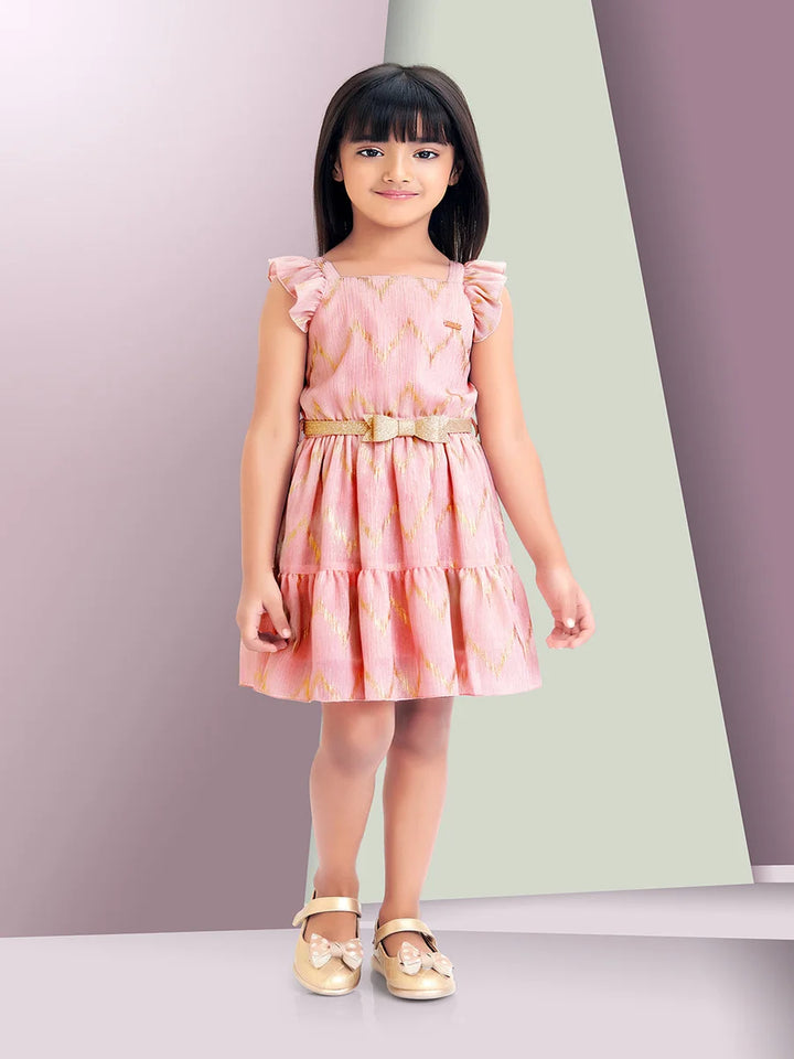 Fancy Peach Dress | Perfect Birthday & Party Wear for Kids