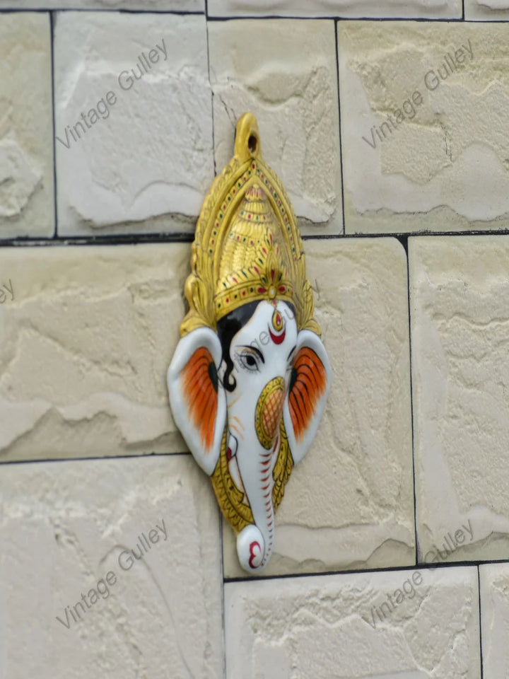 Metal Wall Hanging | Hand Painted Enamel 'Meenakari' Artwork Decor