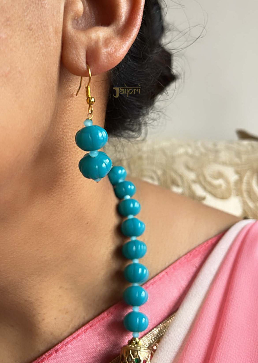 Turquoise Meenakari Adorable | Necklace With Earrings Trendy