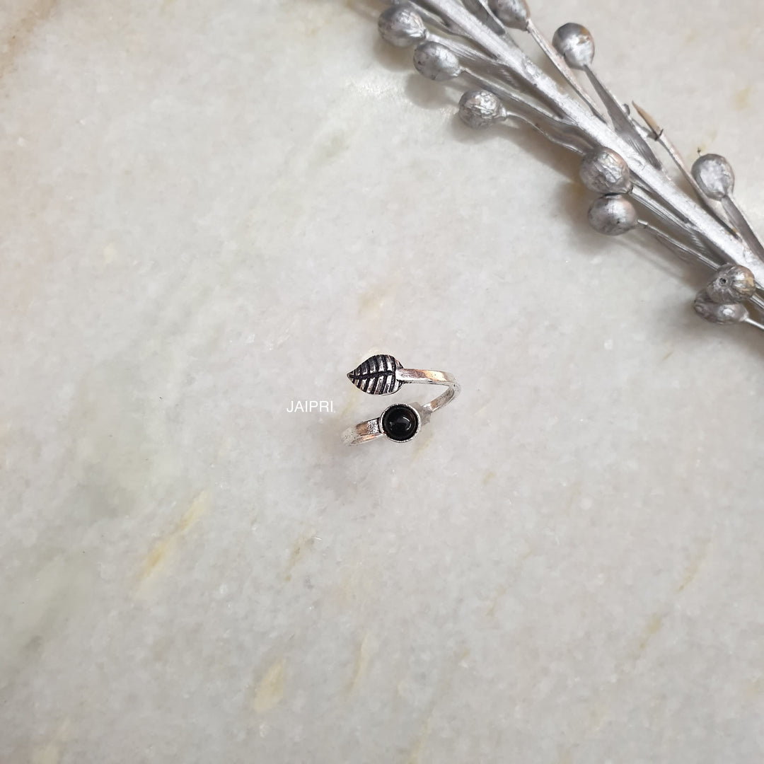 Black Onyx Stone | Adjustable Handmade Ring Luxury Wear