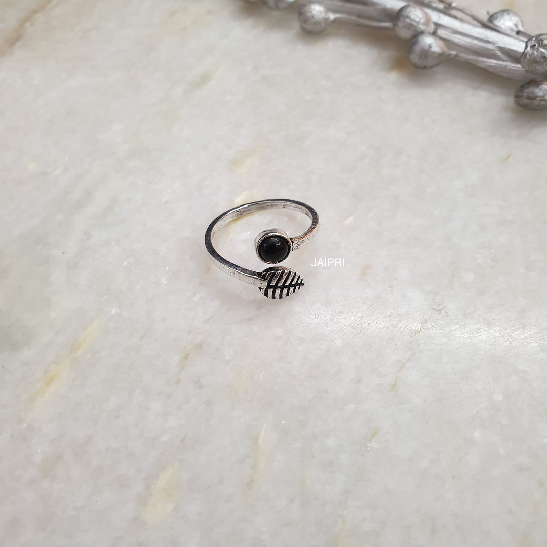 Black Onyx Stone | Adjustable Handmade Ring Luxury Wear