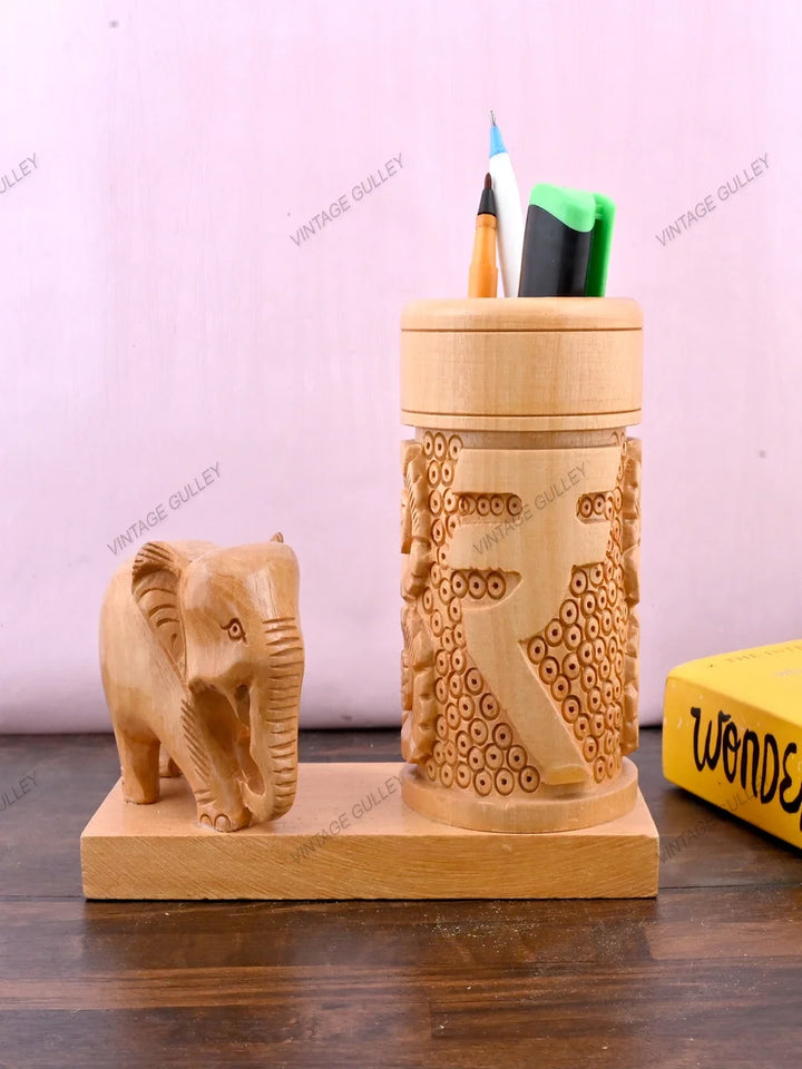 Wooden Pen Stand | Elegant Gift for All Occasions | Durable & Stylish