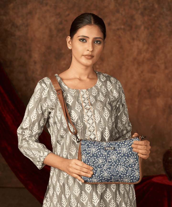 Bohemian Jute Crossbody Bag | Vibrant Multicolour Design - Tulip 004
