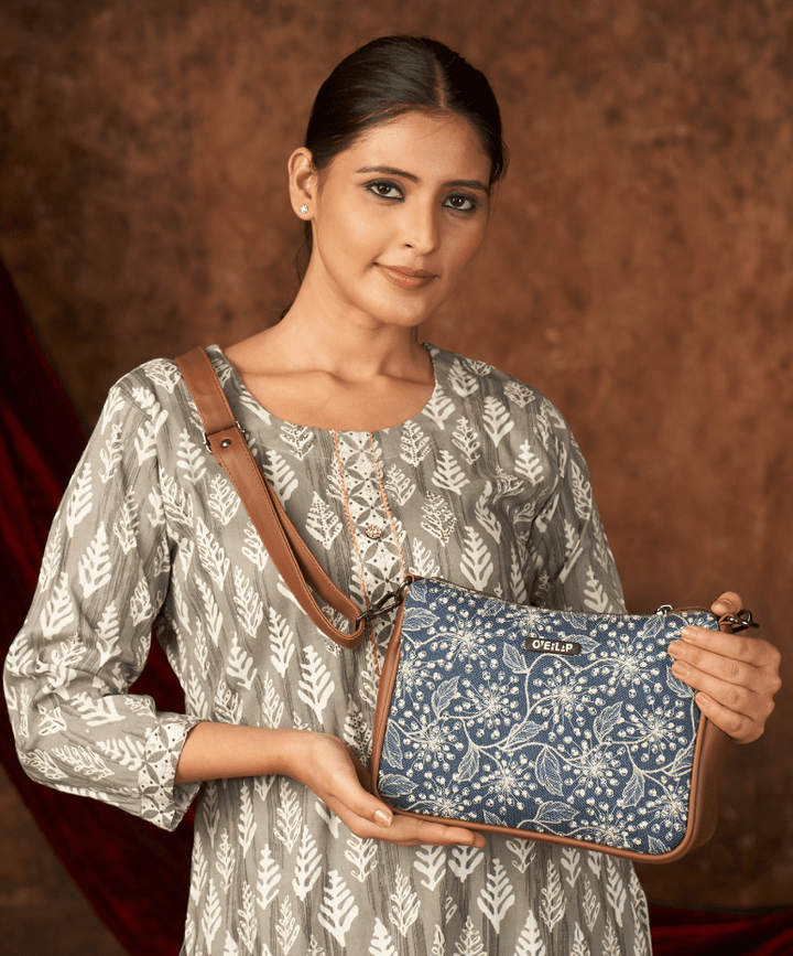 Bohemian Jute Crossbody Bag | Vibrant Multicolour Design - Tulip 004