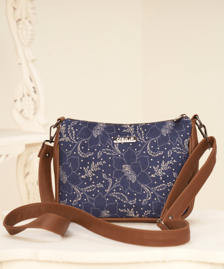 Boho Chic Printed Multicolour Canvas Crossbody Bag | Artistic Style for Urban Explorers - Tulip 005