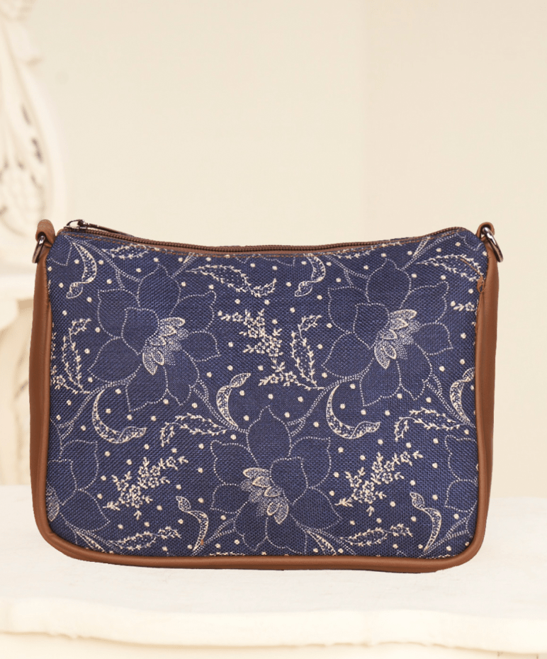 Boho Chic Printed Multicolour Canvas Crossbody Bag | Artistic Style for Urban Explorers - Tulip 005