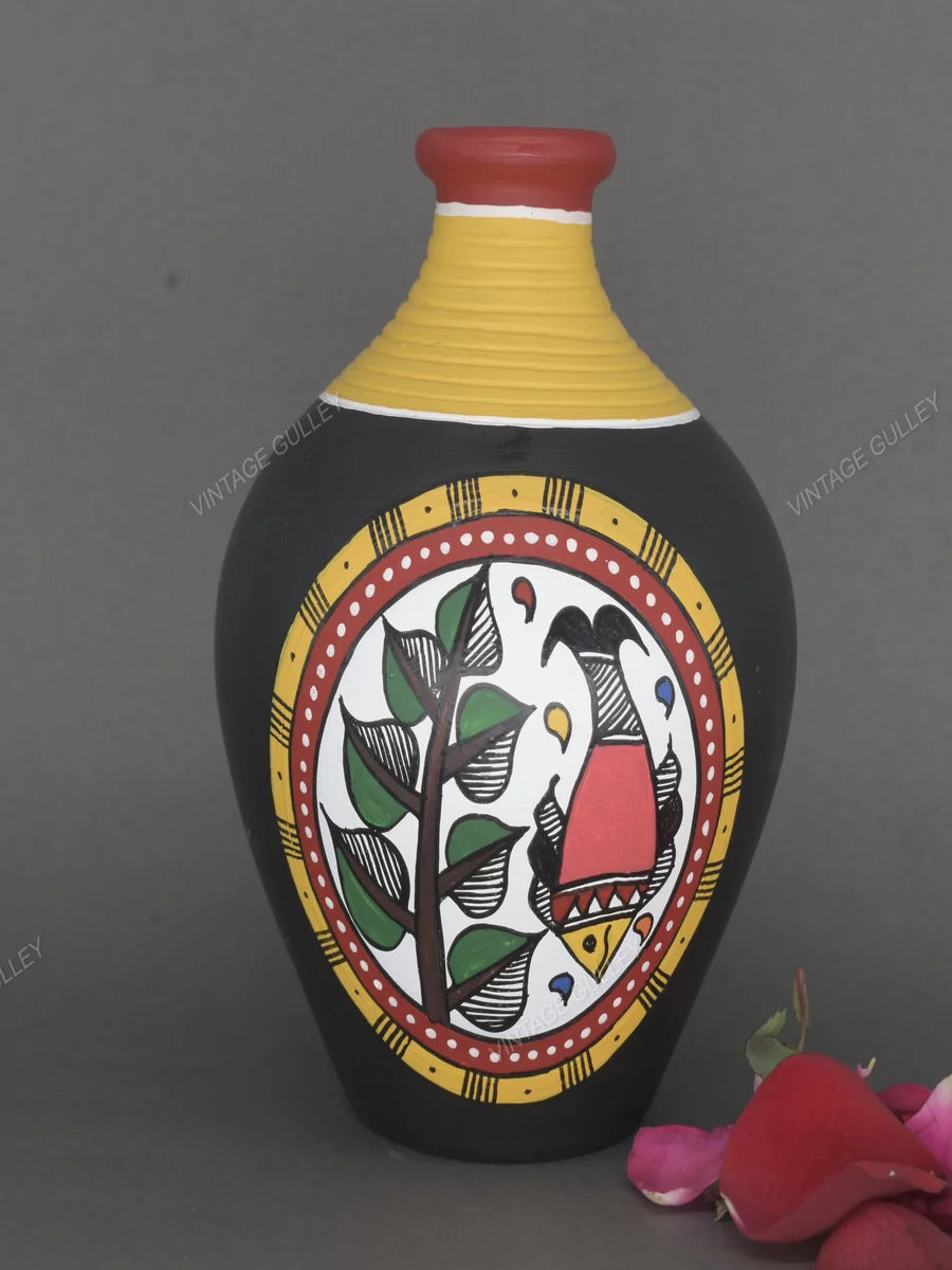Handmade Clay Pots | Traditional Warli Art & Unique Decorative Design