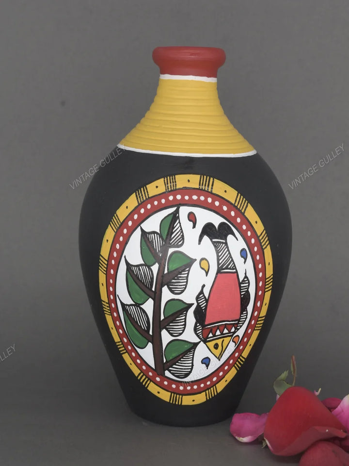 Handmade Clay Pots | Traditional Warli Art & Unique Decorative Design