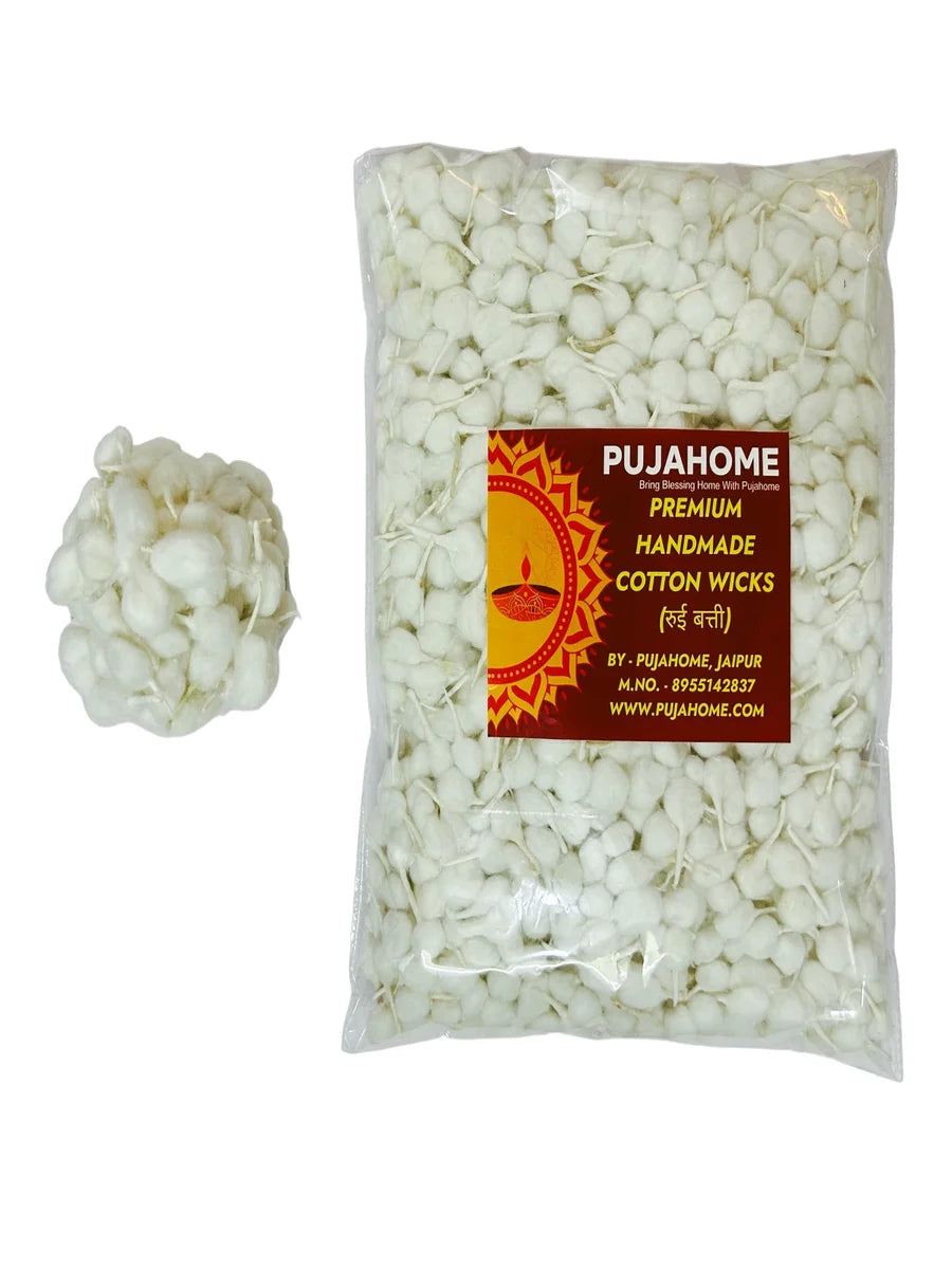 Handmade Round Cotton Wicks White (2100 Pieces)