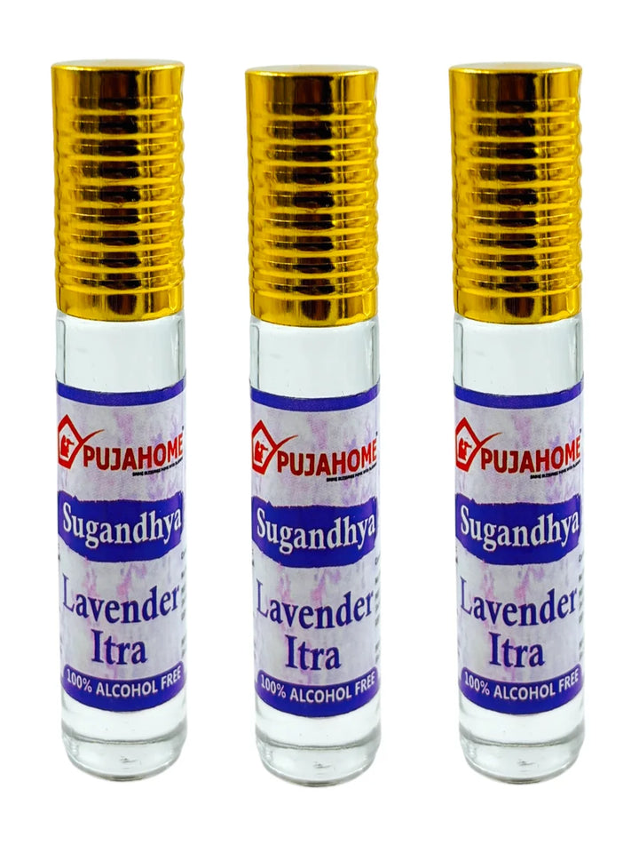 Sugandhya Lavender Itra For Puja 6ML (Pack of 3)