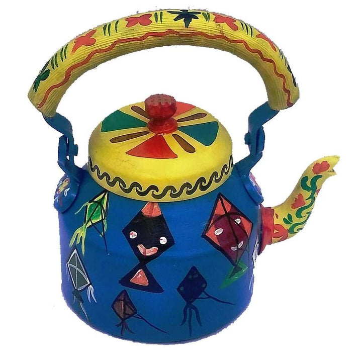 Designer Handpainted Tea Kettle | Stylish Home Decor & Serving