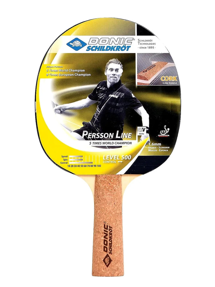DONIC Person 500 All-Rounder Table Tennis Bat for Beginners: Excellent Control, High Speed, and Good Rotation for Amateur Games