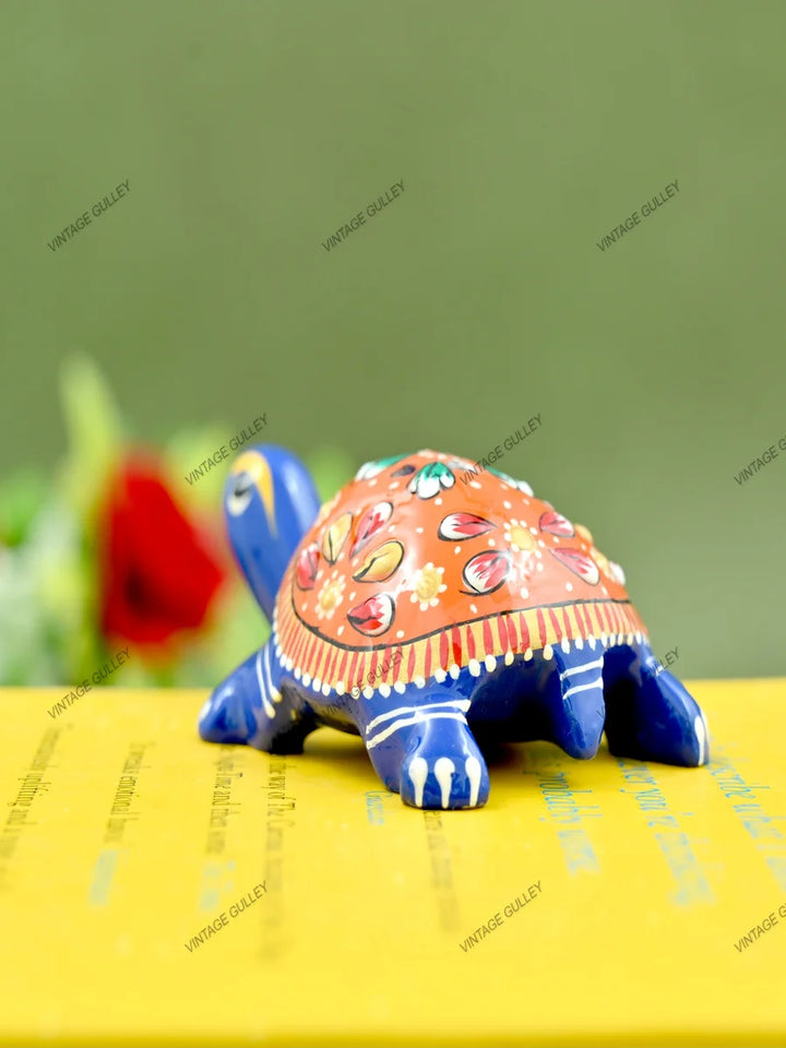 Handcrafted Metal Tortoise Agarbatti Stand | Traditional Home Décor Item